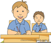 Free Clipart Of Children Doing School Work Image