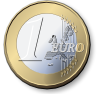 One Euro Coin 2 Clip Art