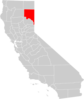 California County Map Lassen County Highlighted Clip Art