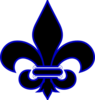 Royal Blue Fleur De Lis Md Image