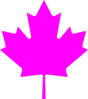 Canada Pink Leaf Clip Art