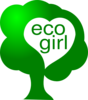 Eco Girl Clip Art