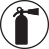 Fire Distinguisher In Circle Clip Art