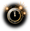 New Years Clock Clip Art