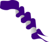 Purple Ribbons Clip Art