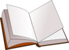 Open Book With Blank Pages Clip Art