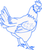 Blue Chicken Clip Art