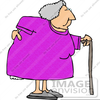 Old Lady Clipart Image