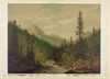 [mountain Scene, 2 Men, 1 Fishing] Image