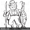 Clipart Of Men Fishing Image