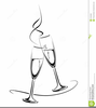 Free Clipart Champagne Flutes Image