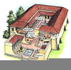 Ancient Greek Homes Clipart Image
