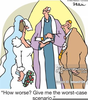 Bride Groom Minister Clipart Image