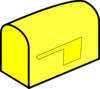 Yellow Mailbox Clip Art