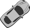 Gray Car - Top View - 40 Clip Art