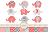 Elephant Border Clipart Image