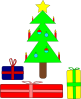 Christmas Tree Presents Clip Art