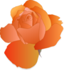 Orange Rose Clip Art