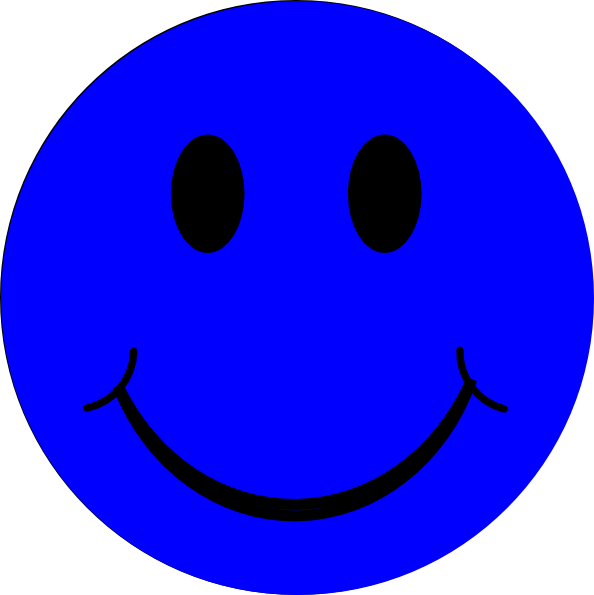 Blue Smiley Face Clip Art at Clker.com - vector clip art online, royalty  free & public domain
