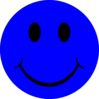 Blue Smiley Face Clip Art