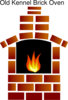 Brick Oven With Flame Clip Art