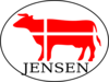 Jensen Cow Oval Clip Art