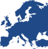 Map Of Europe (equidistant) Clip Art