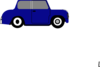 Animated Blue Car 3 Clip Art