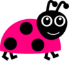 Pink Lady Bug Clip Art