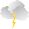 Clouds And Lightning Clip Art