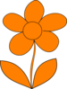 Mahes Orange Flower Clip Art