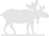 Gray Moose Clip Art