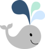 Little Gray Whale Clip Art
