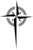 Compass Cross Clip Art