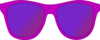 Dark Pink Sunglasses Front Clip Art