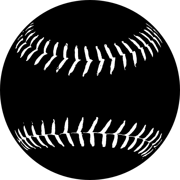 Black Softball Clip Art at Clker.com - vector clip art online, royalty free  & public domain