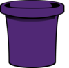 Simple Bucket Purple Clip Art