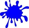 Blue Splat Clip Art