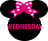 Minnie Mouse Wednesday Clip Art
