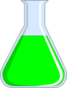 Chemistry Flash - Green Clip Art