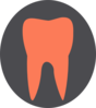 Orange Tooth12 Clip Art