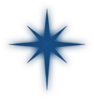 North Star Solid Blue Clip Art