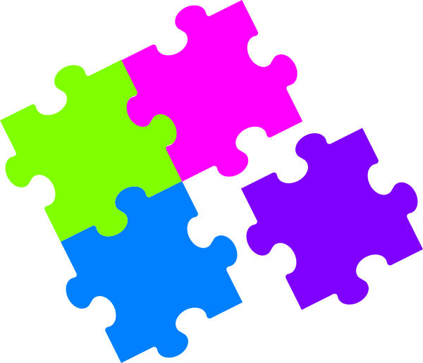 Jigsaw Puzzle Color Clip Art at Clker.com - vector clip art online, royalty  free & public domain