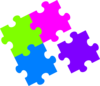 Jigsaw Puzzle Color Clip Art