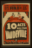 Federal Theatre Project Presents 10 Acts All Star Vaudeville Clip Art
