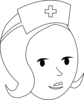 Nurse Outline Clip Art