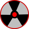 Red Atomic Warning Clip Art