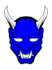 Blue Devil Face Clip Art