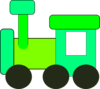 Green Train Clip Art