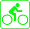 Green Biker Clip Art